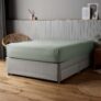 Silentnight Supersoft Natural Fitted Sheet – Cosy & Comfortable Delicate Touch – Luxurious Easy Care Microfibre with Elasticated Corners – Stylish & Modern Mattress Fitted Sheet, King Bed, Sage Green