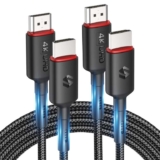 Silkland 4K HDMI Cable 3M 2 Pack – HDMI Leads Supporting 4K60Hz Sold by Silkland-UK FBA