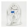 Silver Analogue Mantel Clock 28x20cm
