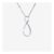 Silver Real Diamond Lab-Grown Infinity Necklace