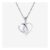 Silver Real Diamond Lab-Grown Necklace .10ct