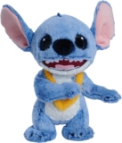 Simba Disney Stitch Live Action Plush with Lei Chain – Faithful Plush Figure, Standing, Soft Cuddly Toy for Babies & Children, 25 cm, 0 Months and Up