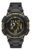 Skechers Ruhland Mens Yellow Detail Digital Dial Black Nylon Strap Watch