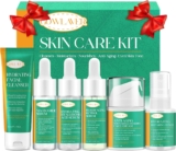 Skin Care Set for Women Teen – Hydrating & Anti-Aging Facial Routine Skincare Products Gift Set,Cleanser,Toner,Retinol Serum,Niacinamide Hyaluronic Acid Serum & Face Cream – Gifts for Women Christmas