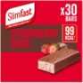 SlimFast Snack Bar, Low Calorie Snack, Strawberry Choc Flavour, 30 x 25 g Multipack