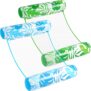 Sloosh 2 Packs Hammock Pool Floats Adults, 4-in-1 Multi-Purpose Inflatable Pool Floats PVC Water Hammock Lounge Floaties
