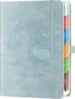 Smarpau 2026 Diary A5 Page a Day, A5 Diary Full Year Daily Planner from Jan 2026 to Dec 2026 with Colorful Monthly Tabs&Pen Loop, 14.5 x 21cm- Light Blue