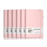 Smarpau A5 Lined Journal 6-Pack Hardcover Notebooks