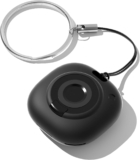 Smart Air Tracker Tag with Apple Find My, Item Finders for Luggage/Keys/Bags, Removable Battery (iOS Only) Black