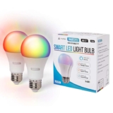 Smart Bulb 2 Pack, Smart WiFi LED Light. Works with Amazon Alexa, Google Home, Apple Home. Colour Changeable. Multicolour Smart Light