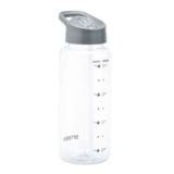 Smash 1 Litre Water Bottle with Water Timings, Grey – BPA Free