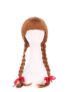 Smiffys Annabelle Long Plaited Auburn Wig with Ribbons