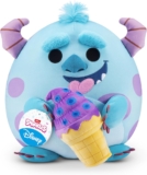 Snackles Disney 14-inch Plush Sulley&lce cream (SULLEY) by ZURU, Plush with Snack Accessory