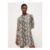Snakeskin Long Sleeve Mini Dress
