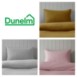 Soft & Cosy Luxury 100% Brushed Cotton Standard Pillowcase Pair (Green/Pink/Grey/Pear) – Free C&C
