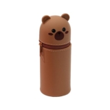 Soft Silicone Teddy Bear Pencil Case and Table Pen Holder
