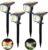 Solar Lights Outdoor Garden,18LED Solar Garden Lights,IP67 Garden Lights Solar Powered Waterproof,300LM,2 in 1 for Yard,Fence,Path,Garden,Driveway,4 Pack, Black