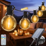 Solar outdoor festoon lights