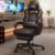Songmics Adjustable Ergonomic Gaming Chair with Extendable Footrest