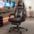 Songmics Racing Adjustable Gaming Chair with Footrest
