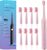Sonic Electric Toothbrush for Adults & Kids – 5 High-Performance Modes, 8 Replacement Heads, 2.5-Hour Fast Charge, Built-in Smart 2-Minute Timer, IPX7 Waterproof, 35 Day Battery Life – Pink