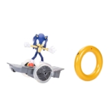 Sonic The Hedgehog Speed RC Vehicle, Includes 6 / 15cm Articulated Sonic Figure, RC Skateboard and Golden Ring Controller