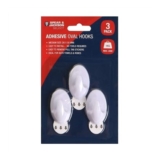 Spear & Jackson Adhesive Oval Hooks 3 Pack