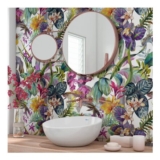 Splashbax Premium Artisan 80 X 240cm Floral Dream Acrylic Bathroom Wall Panel