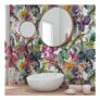 Splashbax Premium Artisan 80 X 240cm Floral Dream Acrylic Bathroom Wall Panel