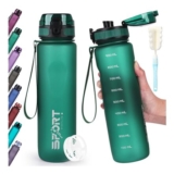 Sport Water Bottles 1 L, Leak-Proof Drinking Bottle Bicycle Sports Bottle
