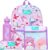 Squishmallows School Bag 4 Piece Set Kids Backpack and Lunch Bag Set with Pencil Case and Water Bottle Childrens Backpacks Official Merchandise (NDSM85636)