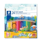 Staedtler Noris Aquarell Watercolour Pencils, Assorted 24-Pack