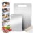 Stainless Steel Dual-Sided Chopping Board with Non-Slip Mat 34x23cm