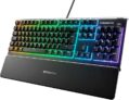 SteelSeries Apex 3 Silent Gaming Keyboard – 10-Zone RGB Illumination