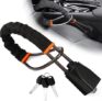 Steering Wheel Lock, Car Steering Wheel to Seat Belt Locks Universal Car Steering Locks Car Lock Anti-Theft Device with 3 Keys High Visibility Black Universal Fit for Cars SUVs Vans and Trucks