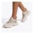 Steve Madden Match-Re Beige Sneaker Womens