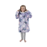 Stitch Floral Hooded Blanket