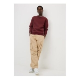 Stone Loose Fit Cargos Khaki