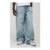 Stonewash Lightning Laser Baggy Fit Jeans