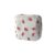 Strawberry Beige Corduroy Mini Makeup Bag with Zipper