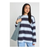Stripe Oversized Long Sleeve