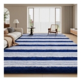 Striped Sour Lemon Blue Rug 140x200cm Living Room