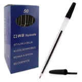 Stylostik Black Biro Pens Pack of 50 – Dispatched and sold by ARTH ONLINE