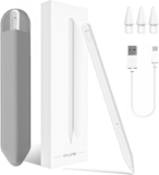 Stylus Pen for iPad 2018-2025 i-Pad 9th&10th&11th A16 Gen,Milikilo Stylus Pen with Pencil Holder,Palm Rejection iPads Air11&13(M2/M3),iPad Pro 11&13(M4),i-Pad 6th-10th,iPads Air 3/4/5 (White)