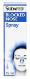 Sudafed Blocked Nose Spray (1 x 15ml), Relief from Congestion Caused by Cold and Allergies (£3.50 S&S)
