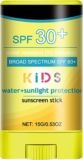 Sunscreen Stick SPF 30, Natural Sunscreen Stick with Broad Spectrum SPF 30, Suncream Stick for Face Body, Waterproof Suncream Factor 30, Sun Stick SPF 30, Lightweight & Non Greasy