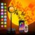 Sunset Lamp Projection – 16 Colour Sunset Light with 24Keys Remote Multicolour – USB Port-Colour Changing & Fade Mode –   App Control