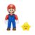 Super Mario Galaxy Movie Mario 12.7cm Action Figure with Accessory, 22 Points of Articulation, Includes Glow In The Dark Luma