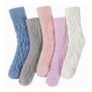 Suphigher Womens Fluffy Fleece Bed Socks, 5 Pairs
