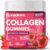 Supplmnt Marine Collagen Gummies, 2 Months Supply Hydrolysed Collagen Peptides w/Biotin, Hyaluronic Acid & Vitamin C, Collagen Supplements for Women & Men, Collagen for Skin, Hair & Nails (Strawberry)